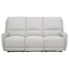 Coaster Fine Furniture 610521P Sylmar - Chenille Upholstered Power Reclining Sofa - Dove Gray