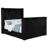 Coaster Fine Furniture 315945Q Centergrove - Upholstered Queen Wingback TV Bed - Black