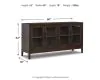 Ashley Furniture D984-60 Burkhaus - Dining Room Server - Dark Brown