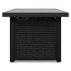 Ashley Furniture P792-773 Beachcroft - Rectangular Fire Pit Table - Black / Light Gray