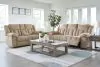 Ashley Furniture 69305/15/18 Tip-Off - 2 Pc. - Power Reclining Sofa, Power Reclining Loveseat - Wheat