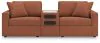 Ashley Furniture 92102S13 Ashley Furniture 92102S13 Modmax - 3-Piece Sectional With Audio System Console - Spice