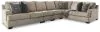 Ashley Furniture 56103S5 Ashley Furniture 56103S5 Bovarian - 4-Piece Sectional With LAF Loveseat - Stone