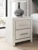 Ashley Furniture PCB3381-92 Ashley Furniture PCB3381-92 Zuraleus - Two Drawer Night Stand - White
