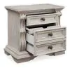 Ashley Furniture PCB948-93 Bruchandi - Three Drawer Night Stand - Antique White