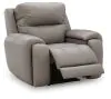 Ashley Furniture PCU1370013A Real Moments - Power Recliner With Audio Seating - Ash