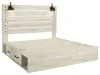 Ashley Furniture B192B27 Ashley Furniture B192B27 Cambeck - King Panel Bed With 4 Storage Drawers - Whitewash