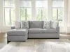 Ashley Furniture PC20804S4 UrbanCrest - 2-Piece Sleeper Sectional With LAF Corner Chaise - Pewter