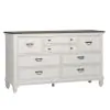 Liberty Furniture 417-BR31 Liberty Furniture 417-BR31 Allyson Park - 8 Drawer Dresser - Wirebrushed White / Charcoal