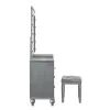 New Classic BA9698S-091 New Classic BA9698S-091 Valentino - Vanity Table Mirror (Bulbs Not Included) - Silver