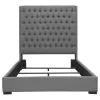 CoasterEssence 300621KE Camille - Upholstered Eastern King Panel Bed - Gray