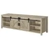 CoasterEssence 736263 Madra - 2-Door Engineered Wood TV Stand - Distressed Pine
