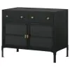 CoasterElevations 951761 Sadler - 2-Drawer Metal Accent Storage Cabinet - Matte Black
