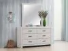 CoasterEveryday 207053M Brantford - 6-Drawer Dresser With Mirror - Coastal White