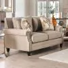 Furniture of America SM2676-LV Briana - Loveseat - Beige / Gold