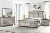 New Classic 00-2114-14N New Classic 00-2114-14N Mariana - 6/6 Eastern King 4 Piece Bedroom Set (Bed & Dresser & Mirror & Nightstand) - Gray