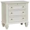 CoasterEssence 201301KWN-S5 Sandy Beach - 5 Piece California King Bedroom Set - White