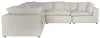 Jackson Furniture Industries 4445/31/59-11 Posh - 5 Piece Modular Sectional With 2 Armless, 3 Corners - Porcelain