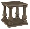 Ashley Furniture T776-3 Johnelle - Rectangular End Table - Gray