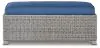 Ashley Furniture P439-600 Naples Beach - Bench with Cushion - Light Gray