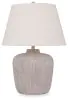 Ashley Furniture L207454 Danry - Metal Table Lamp - Distressed Cream