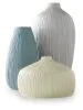 Ashley Furniture A2000913 Eiderman - Vase Set (Set of 3) - Gray / Blue / Green
