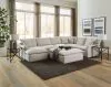 Jackson Furniture Industries 1345/72/30/75/28-11 Jackson Furniture Industries 1345/72/30/75/28-11 Harper - 3 Piece Sectional With LSF Chaise And Cocktail Ottoman - Oyster