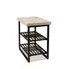 Riverside Furniture 77712 Riverside Furniture 77712 Capri - Chairside Table - Alabaster Travertine