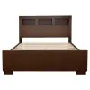 CoasterEssence 200719KW Jessica - California King LED Storage Bookcase Bed - Cappuccino