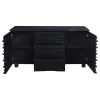 CoasterEssence 102065 Stanton - 3-Drawer Sideboard Buffet Storage Cabinet - Black