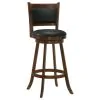 CoasterEssence 101920 Broxton - Upholstered Swivel Bar Chair (Set of 2) - Chestnut