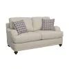 CoasterElevations 511092 Glenn - Upholstered English Arm Loveseat - Light Gray And Blue
