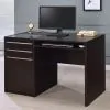 CoasterEveryday 800702 Halston - 2-Drawer Office Desk With Cabinet - Cappuccino
