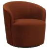 CoasterEssence 905631 Joyce - Upholstered Barrel Back Swivel Chair - Burnt Orange