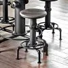 Furniture of America CM3367PC-2PK Foskey - Counter Height Chair (Set of 2) - Antique Black / Natural Tone