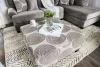 Furniture of America SM5142GY-OT Bonaventura - Ottoman - Gray / Pattern