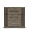 Riverside Furniture 87169 Sariel - 3 Drawer Nightstand - Dark Brown