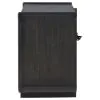 Coaster Fine Furniture 222492 Leandro - 2-Drawer LED Nightstand With USB - Burnished Black