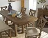 Ashley Furniture D631-32 Moriville - Rectangular Dining Room Counter Extension Table - Grayish Brown