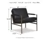Ashley Furniture A3000192 Puckman - Accent Chair - Black