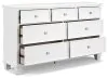 Ashley Furniture B680-31 Fortman - Dresser - White
