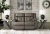 Ashley Furniture 6880486 First Base - Reclining Loveseat - Gunmetal