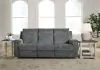 Ashley Furniture 33202/87/96 Barnsana - 2 Pc. - Power Reclining Sofa, Power Reclining Loveseat - Gravel