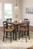 Ashley Furniture D396-223 Gesthaven - Drm Counter Table Set (Set of 5) - Natural / Brown