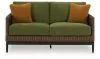 Ashley Furniture P572-835 Horizon Hall - Loveseat With Cushion - Brown / Green