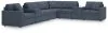 Ashley Furniture 92121S11 Ashley Furniture 92121S11 Modmax - 8-Piece Sectional With 2 Storage Consoles - Ink