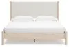 Ashley Furniture B2615B7 Ashley Furniture B2615B7 Cadmori - King Upholstered Panel Bed - Two-tone