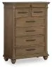 Ashley Furniture PCB782-46 Karallin - Seven Drawer Chest - Medium Brown