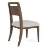 Riverside Furniture 43457 Delia - Wood Back Side Chair (Set of 2) - Nouveau Walnut / Beige