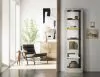Pulaski Furniture 21455 PFC Curios - Side Entry 5 Shelf Curio Cabinet - Platinum Silver